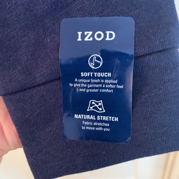 IZOD Women's Long Sleeve Tie-Front Sweatshirt - Picture 4 of 9